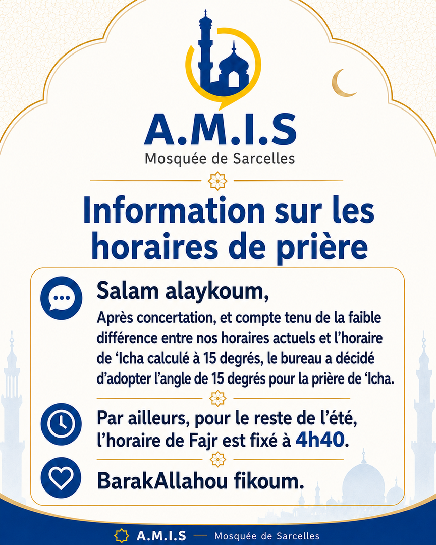Fajr et Icha en été