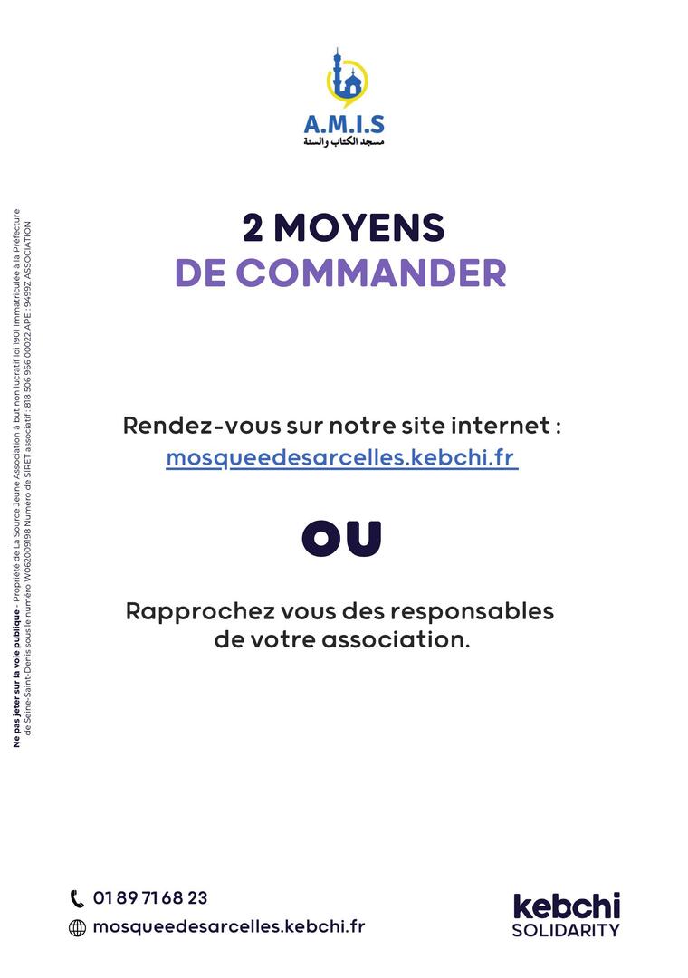 Kebchi Moyens de commander