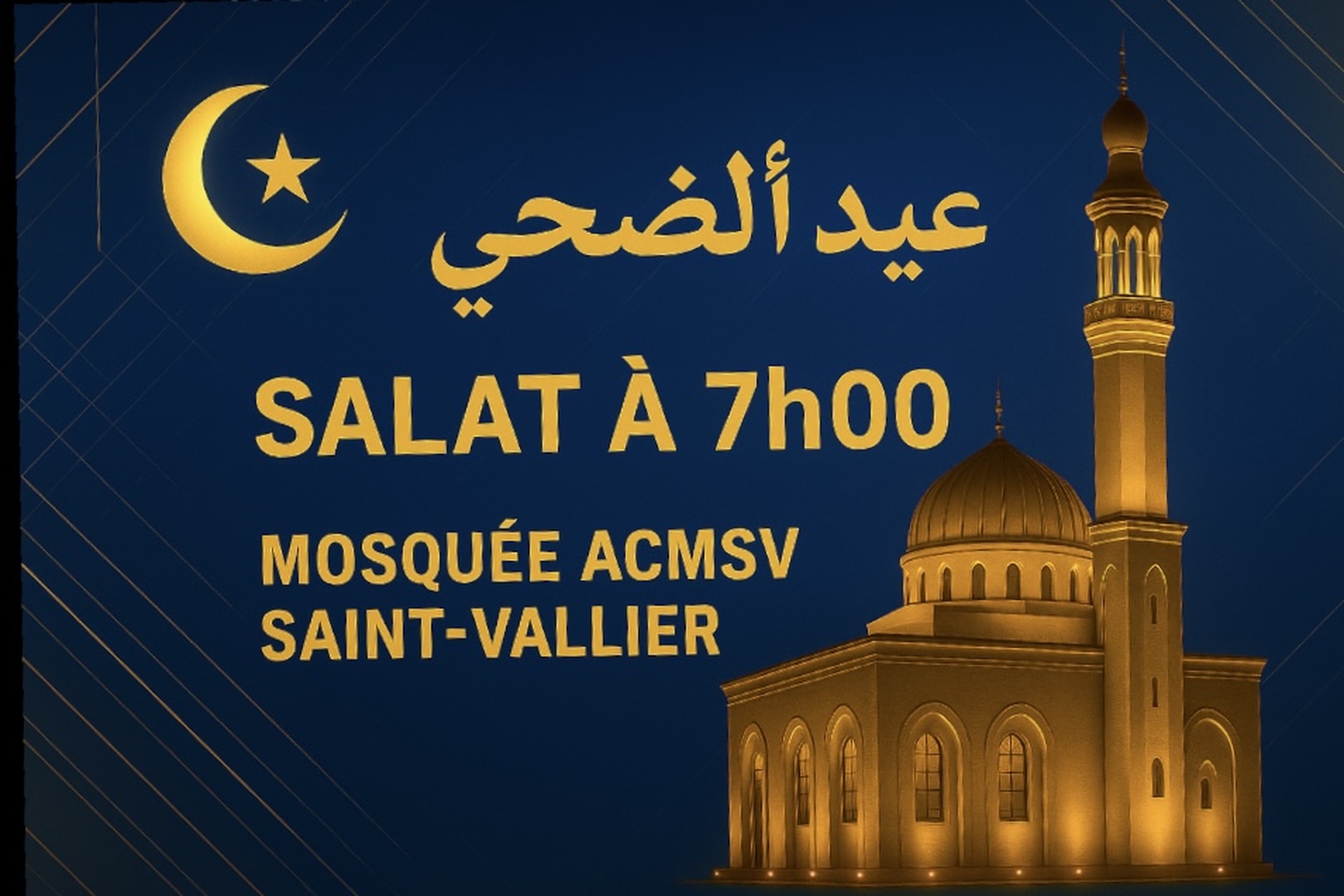 Salât Aïd à 07:00