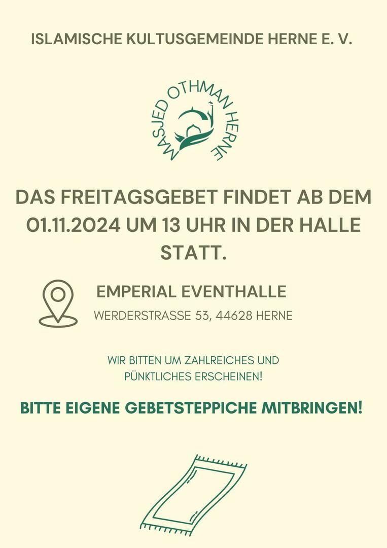 Das Freitagsgebet im Saal