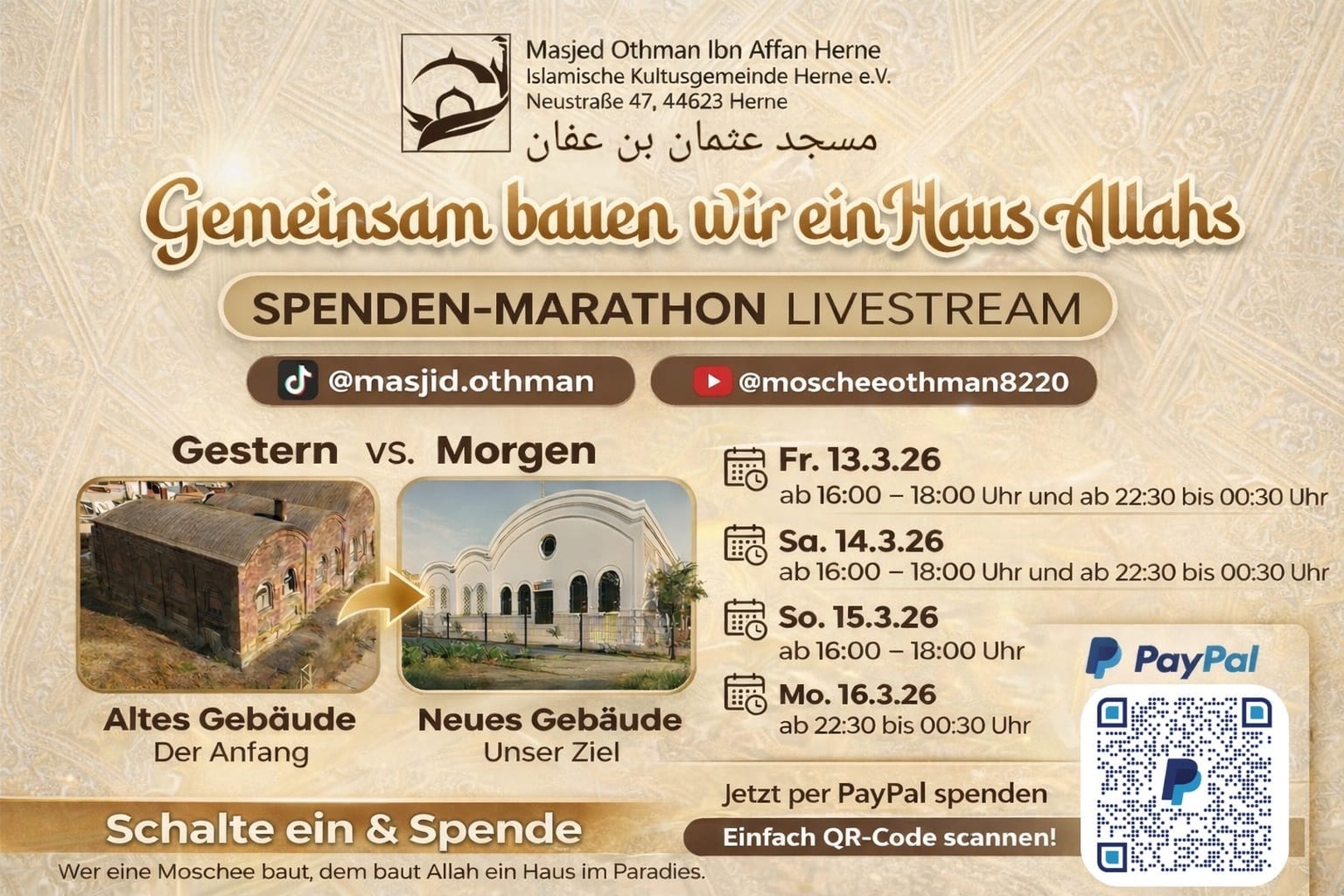 Spenden- Marathon Livestream