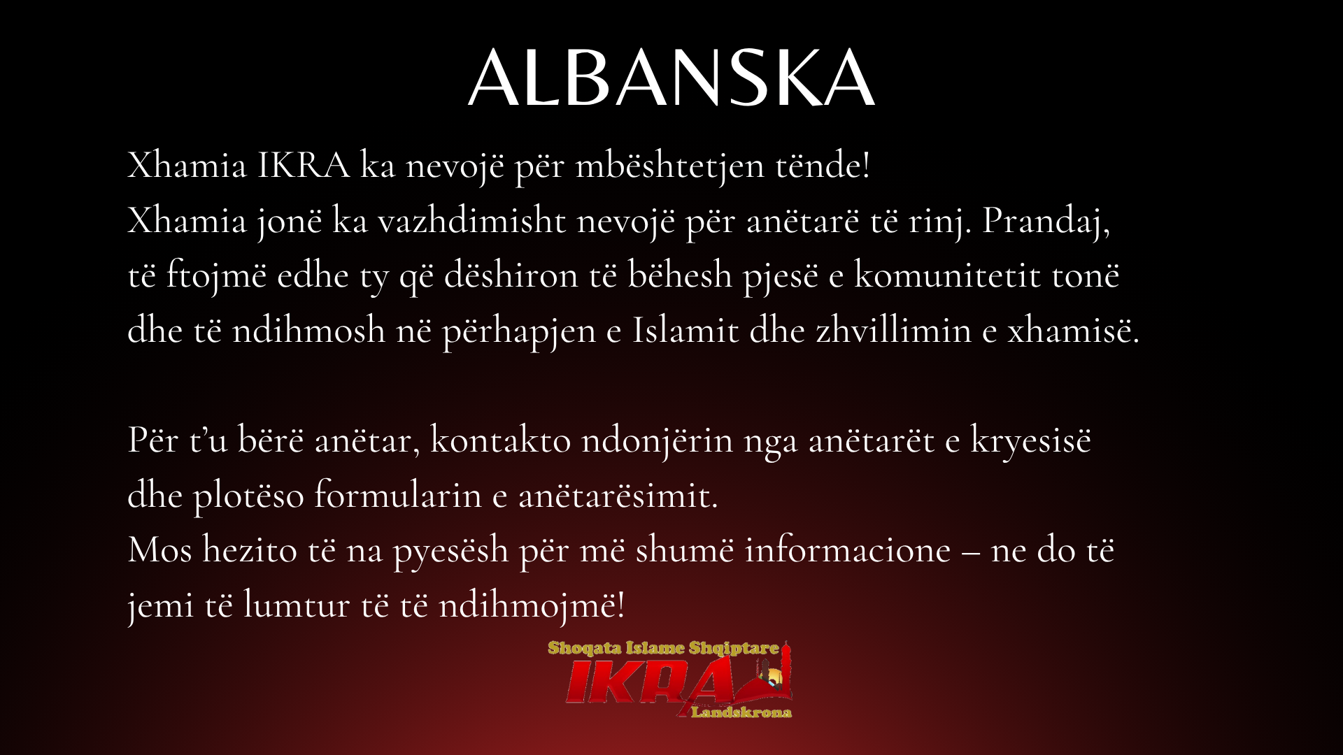Albanska