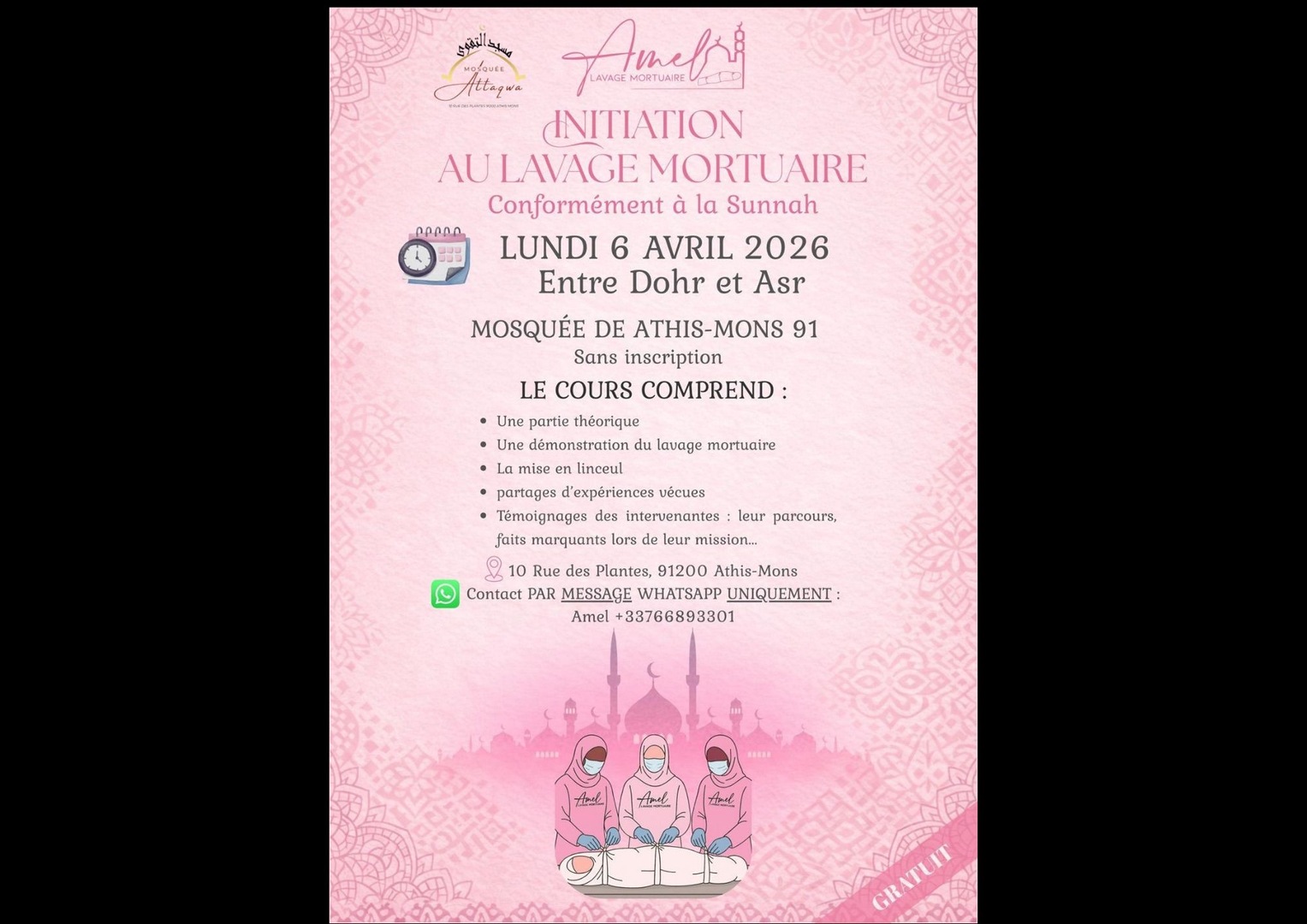 Initiation lavage mortuaire pour femmes