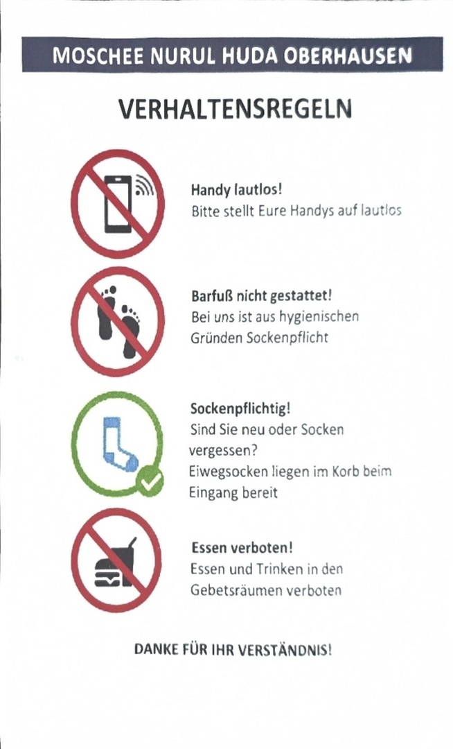 Verhaltensregeln