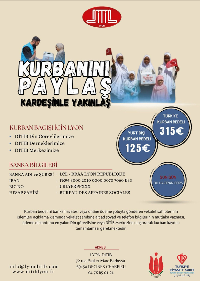 Vekaleten kurban kampayası