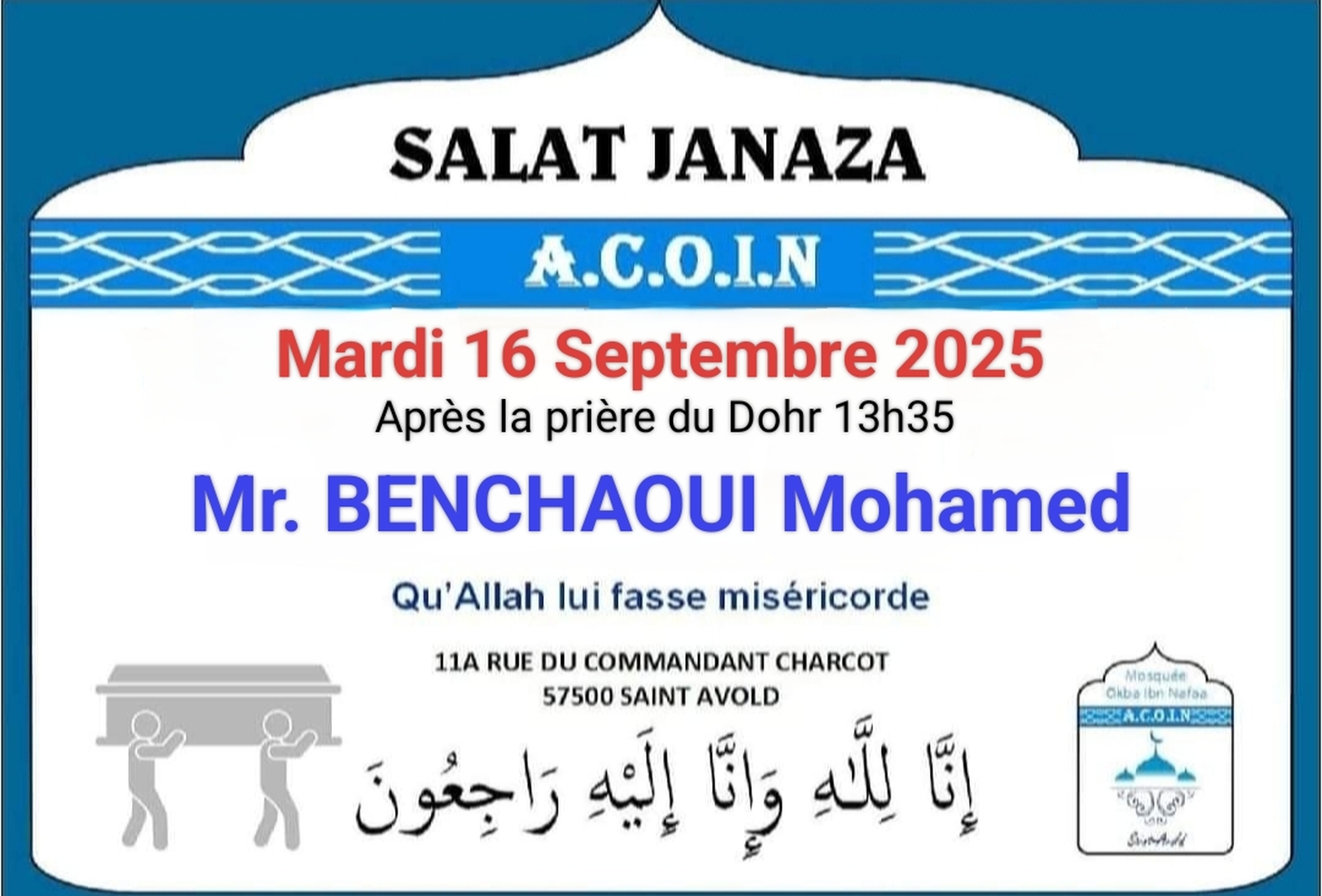 Prière mortuaire