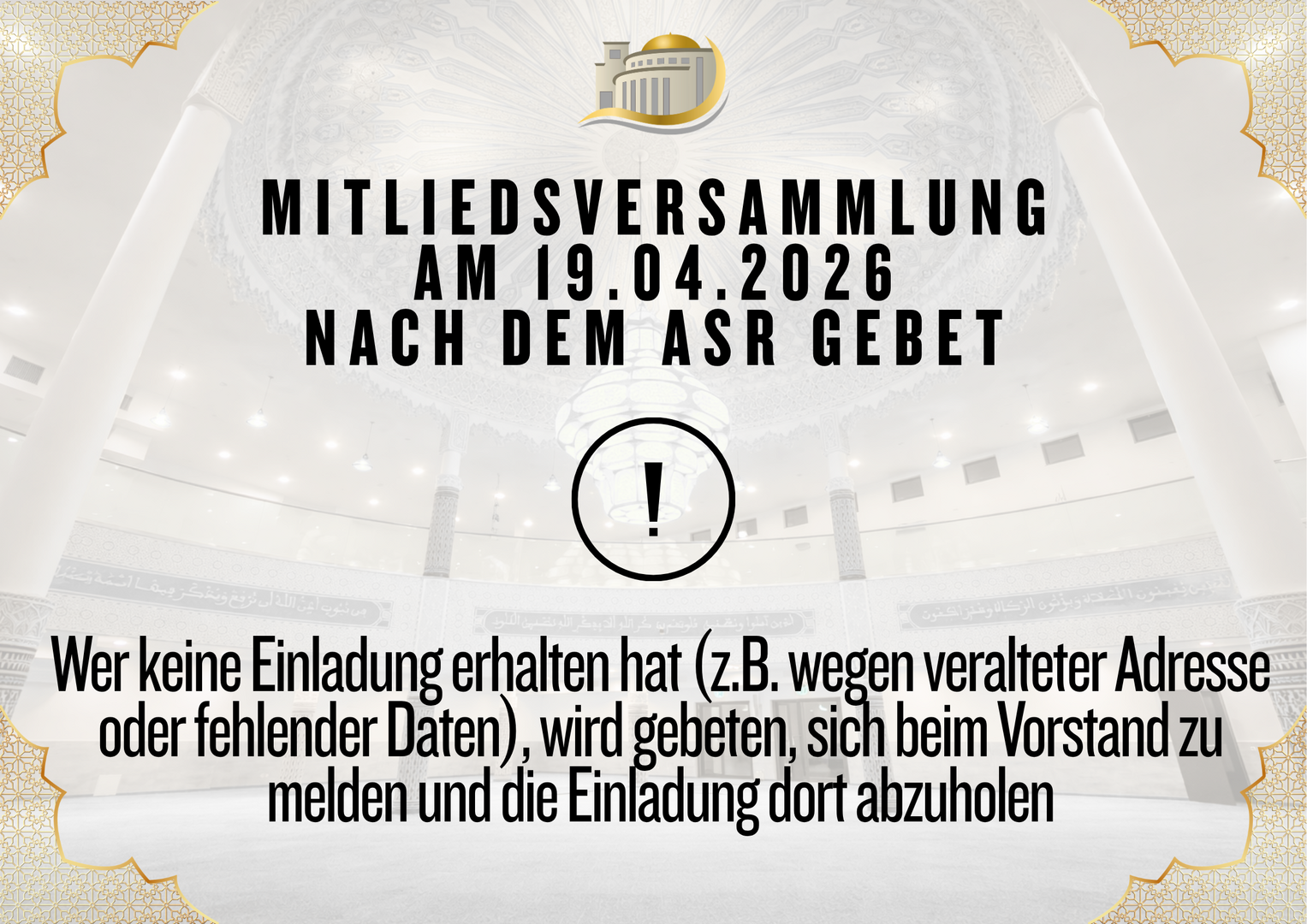 Mitgliedsversammlung