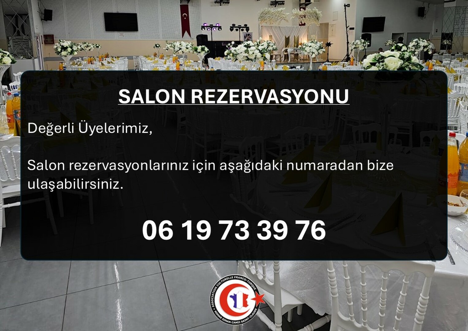 Salon rezervasyon numarasi