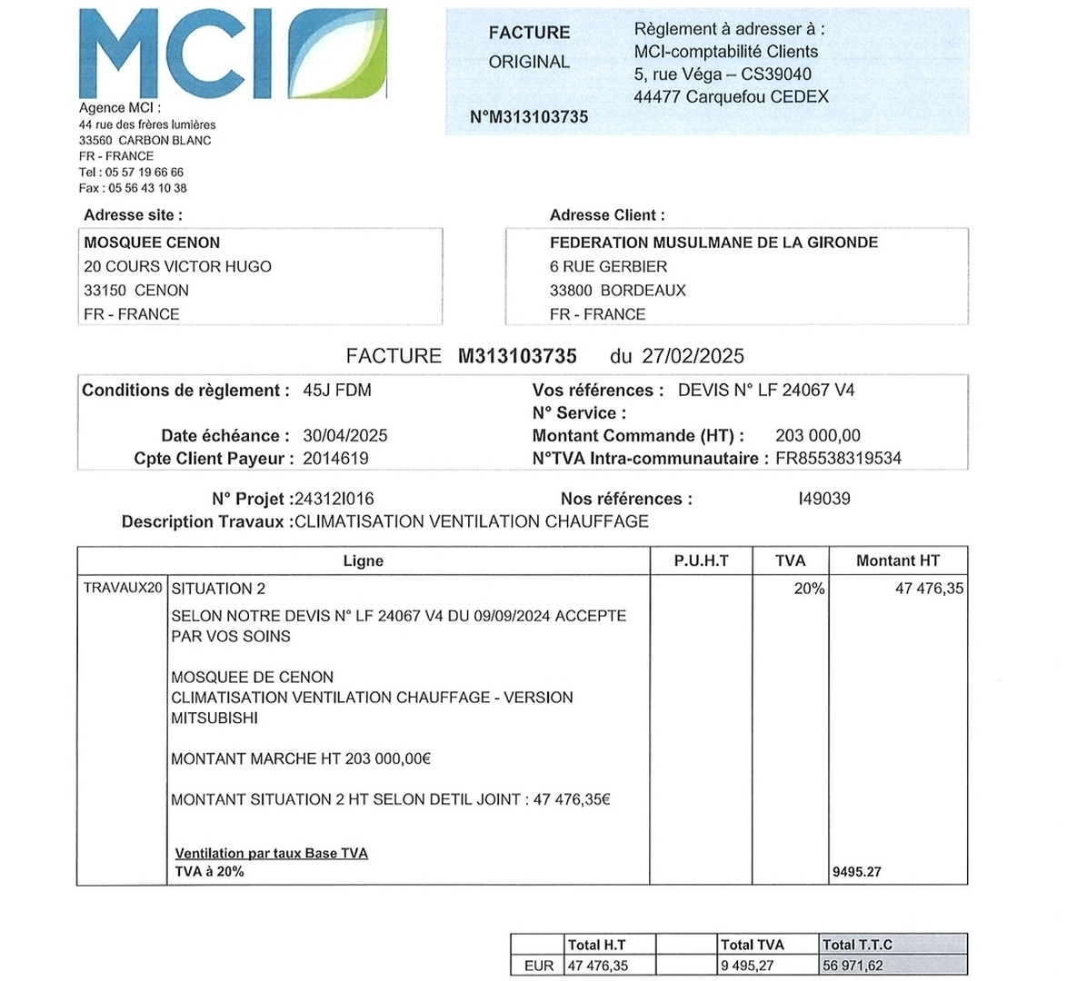Factures à payer