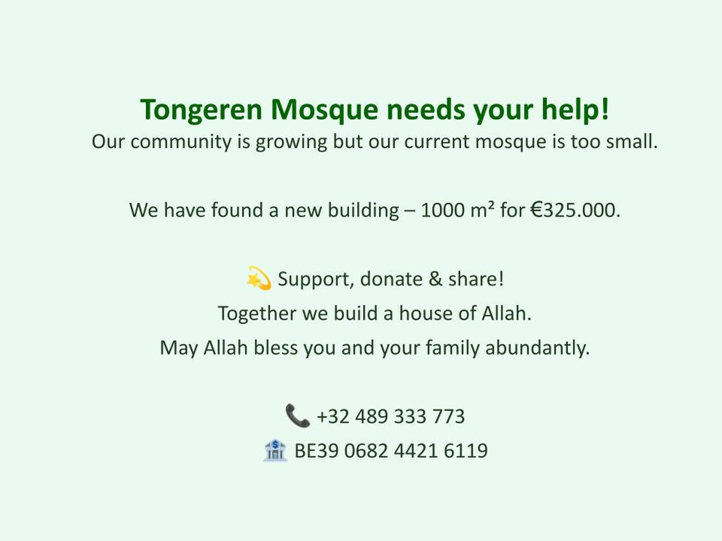 Together, We are Building a Mosque