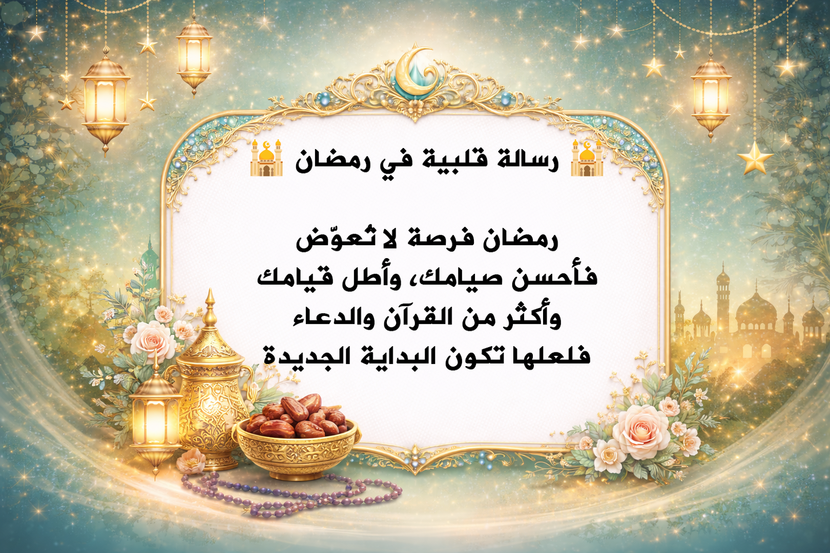 رسالة لرمضان