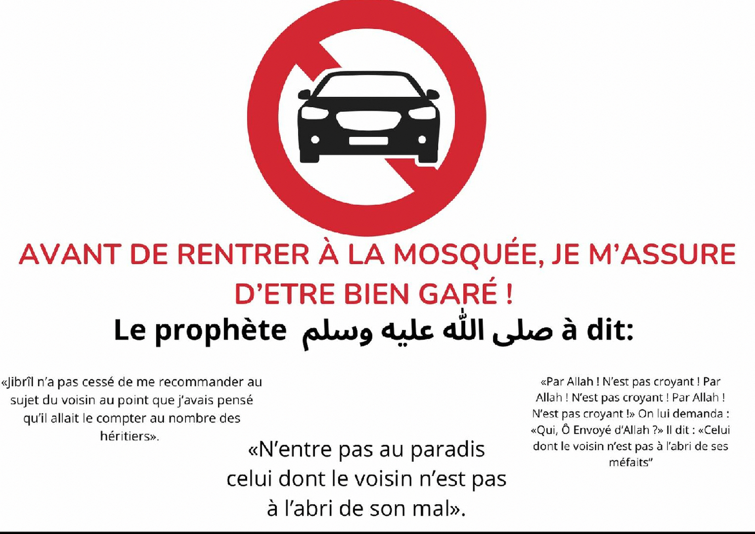 STATIONNEMENT GÊNANT