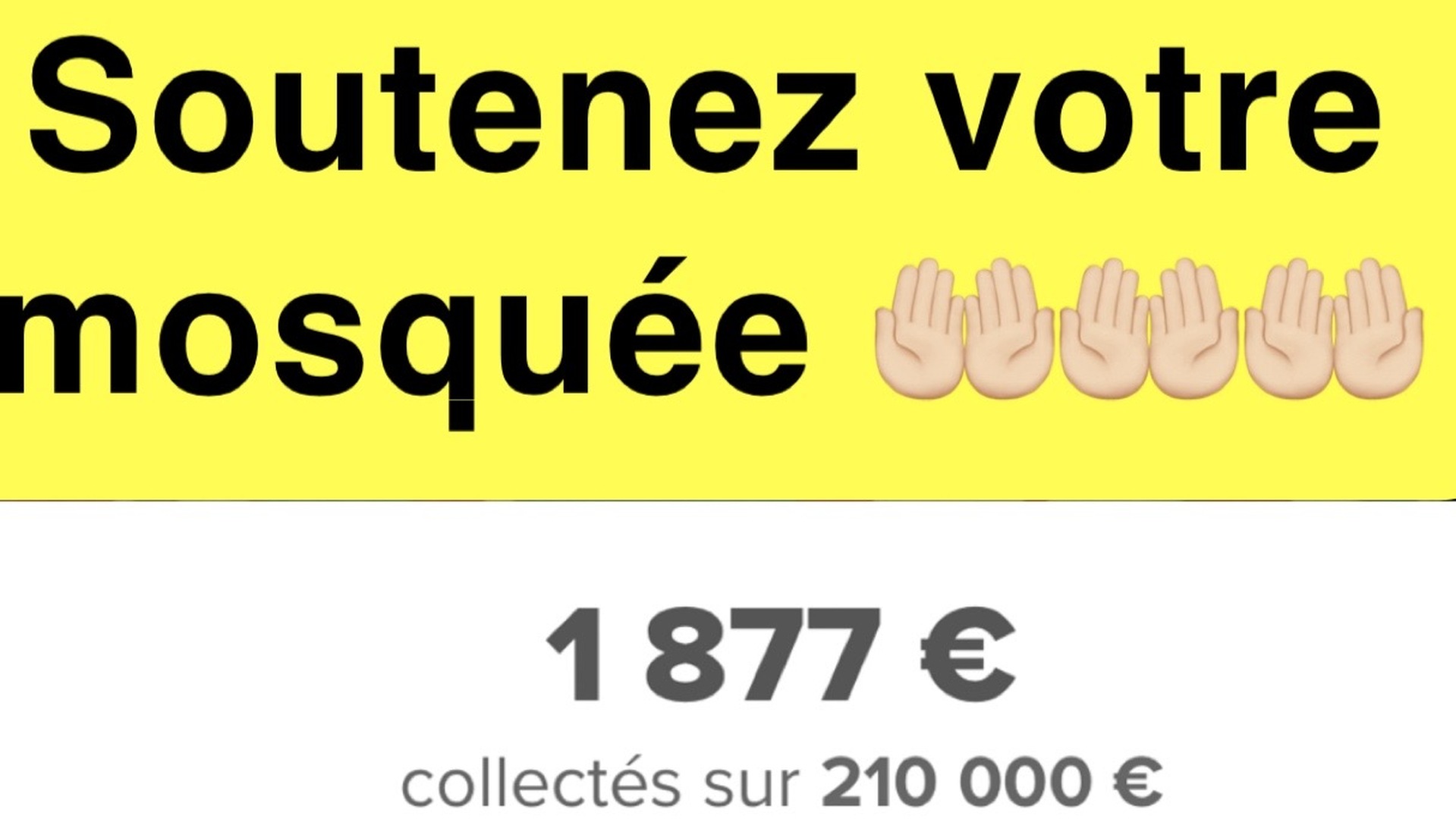Soutenez votre mosquée