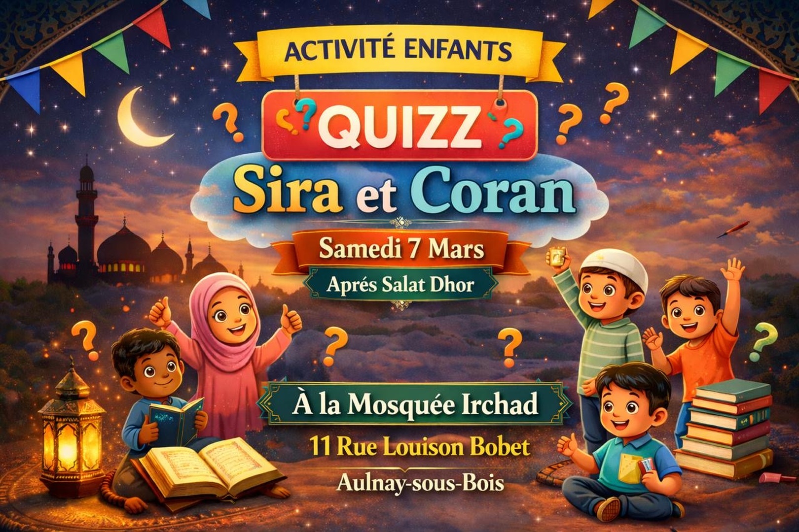 ACTIVITÉ ENFANTS QUIZZ SIRA ET CORAN 7/3
