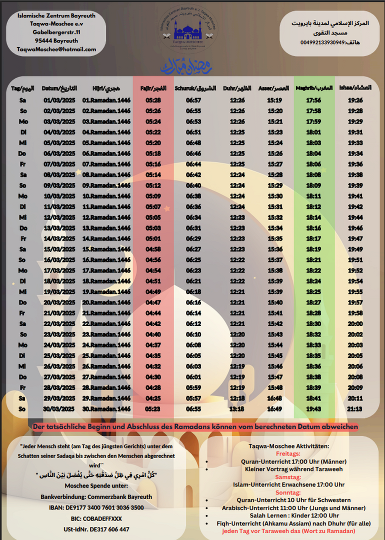 Ramadan Kalender