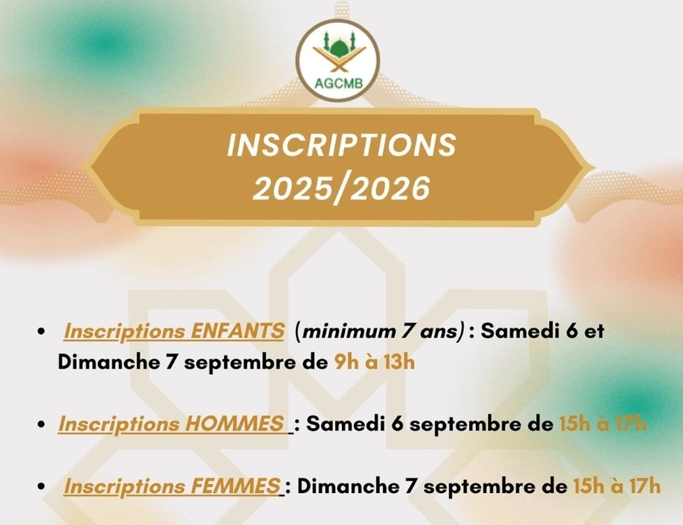 Inscriptions