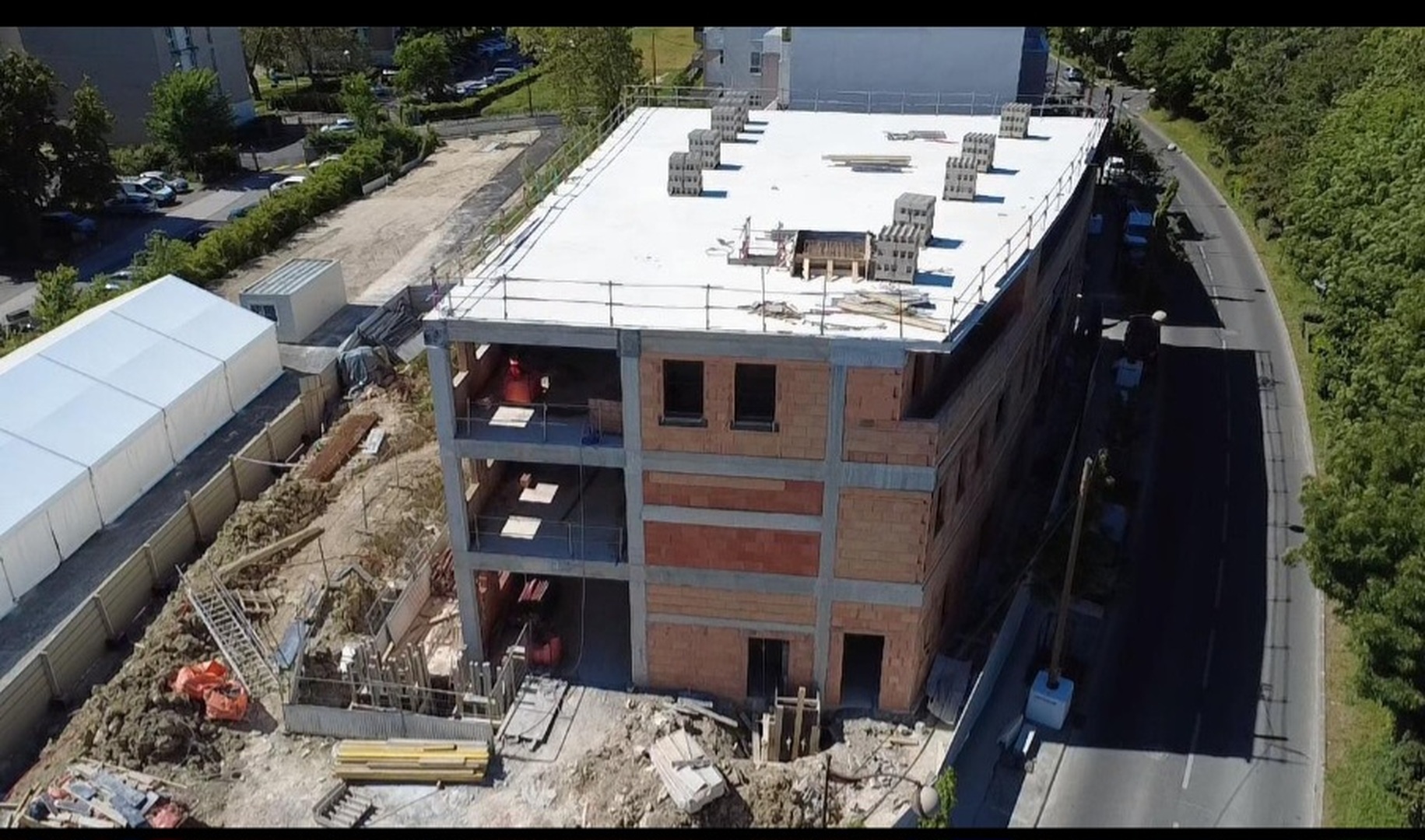 Future mosquée : gros œuvre en cours