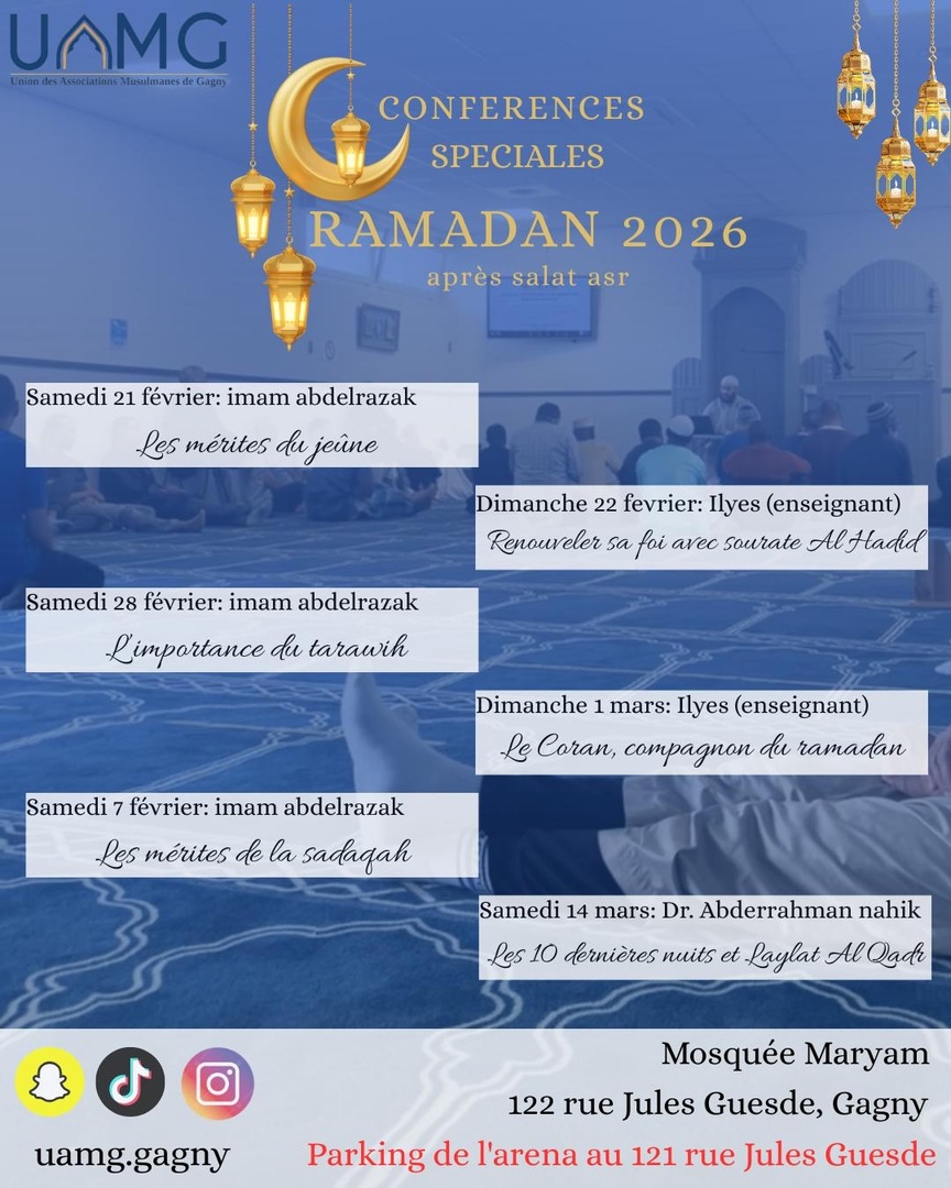 CONFÉRENCES RAMADAN