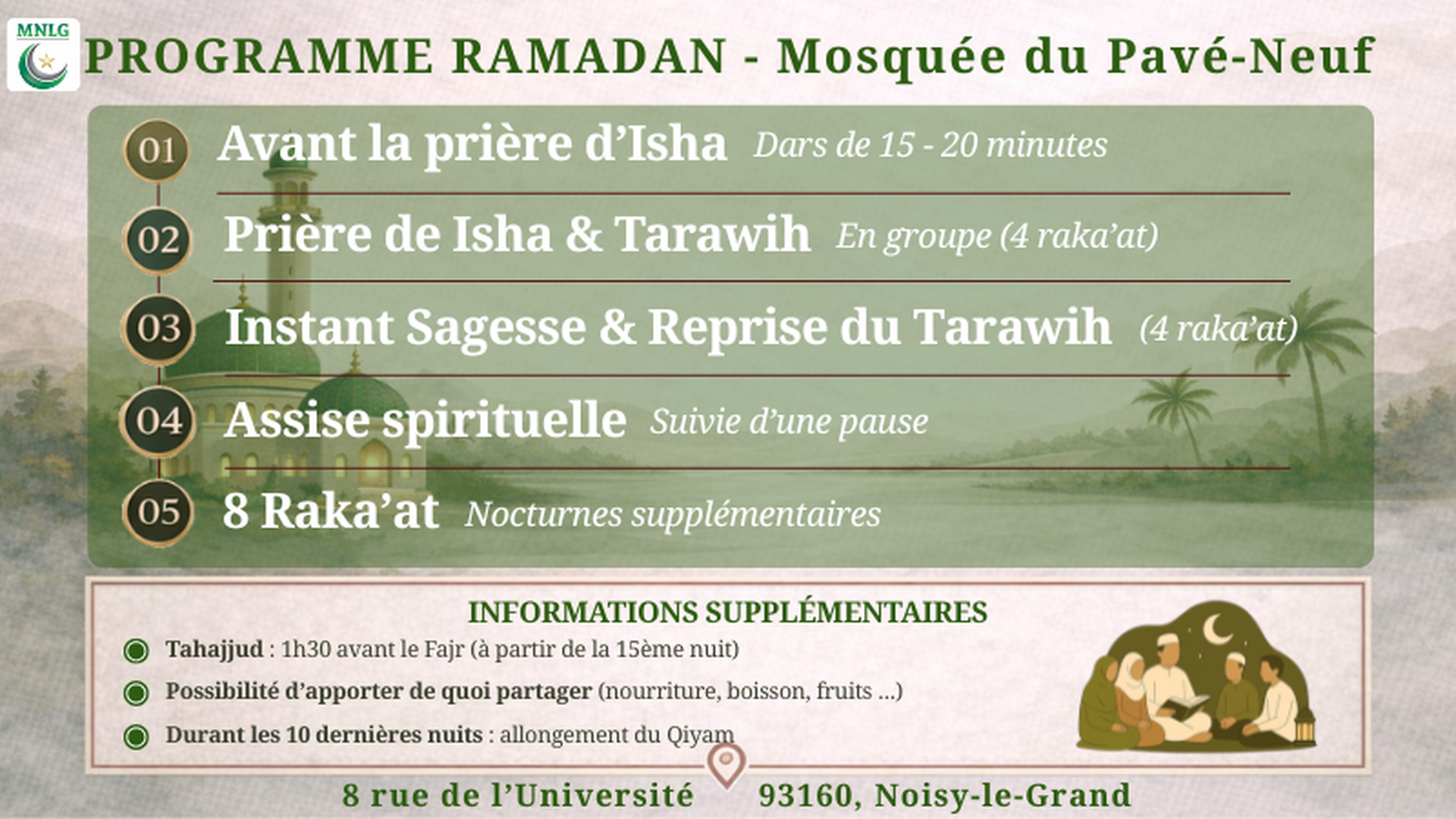 Programme Ramadan