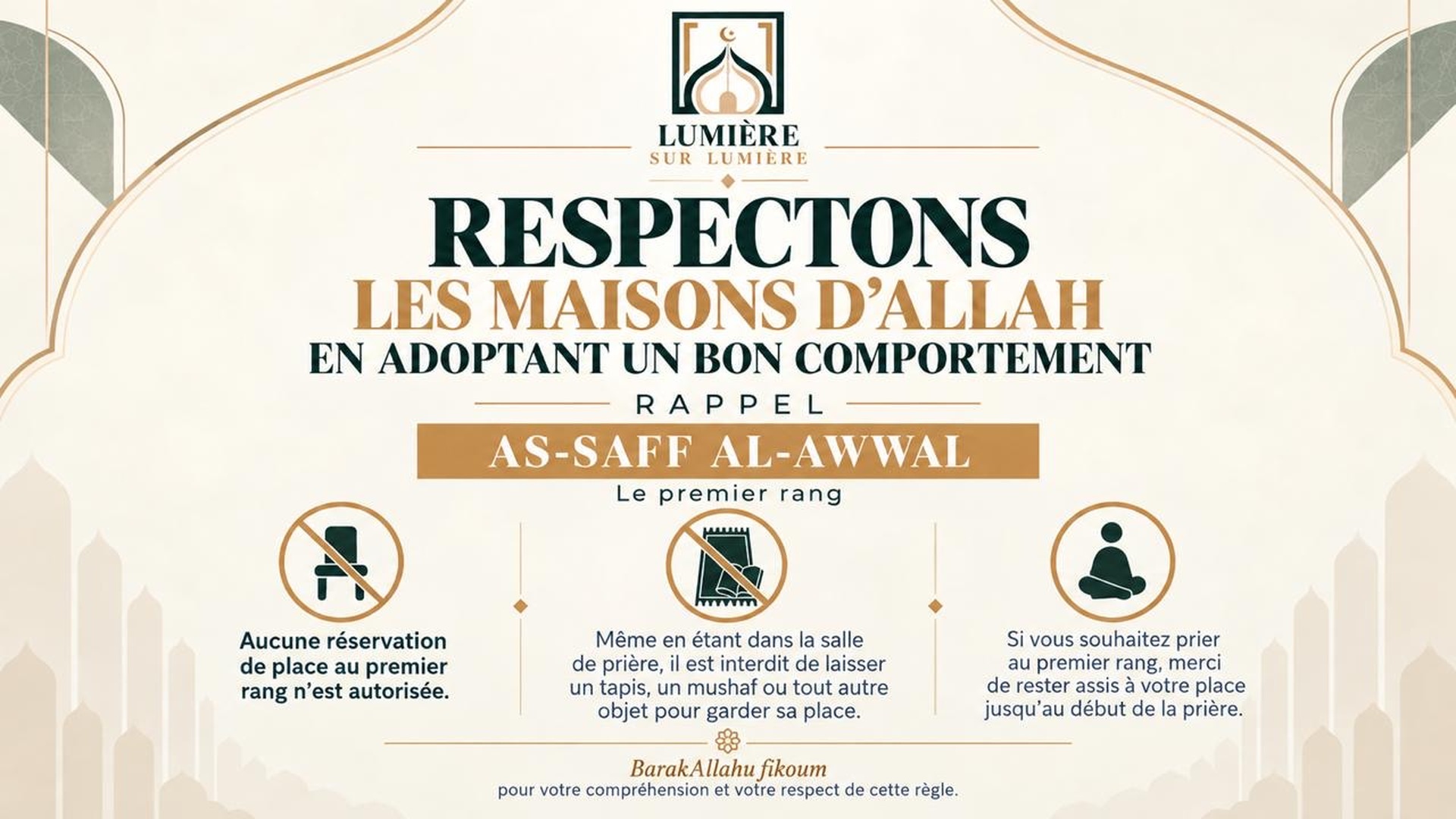 Le bon comportement