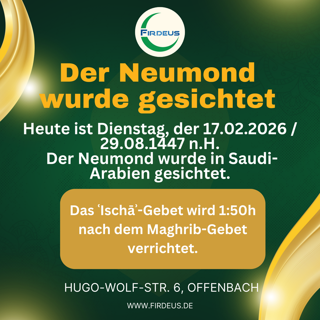 Isha 1:50h nach Maghrib