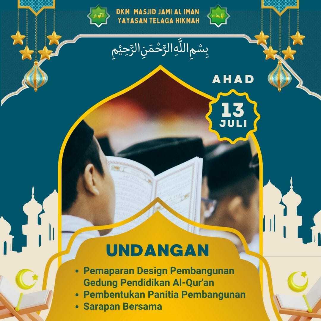 Plan Gedung Pendidikan Al Quran