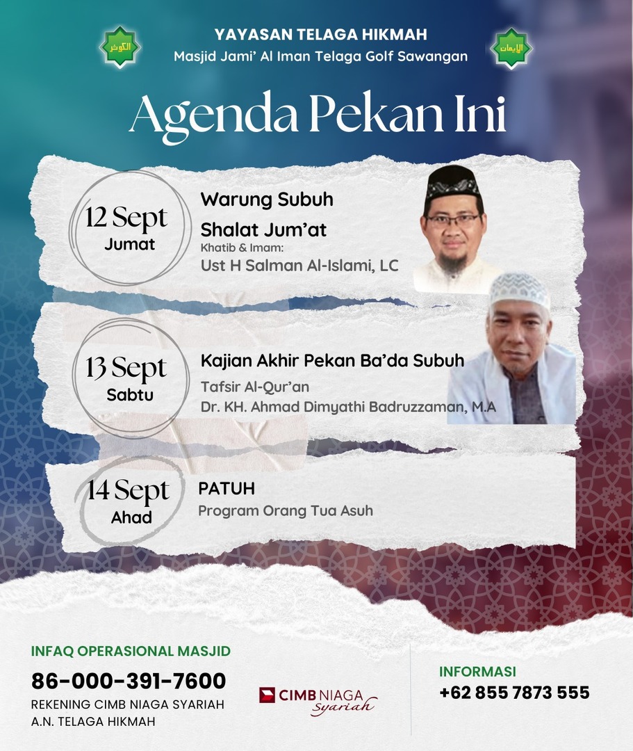 Agenda Kegiatan 12~14 Sep'2025
