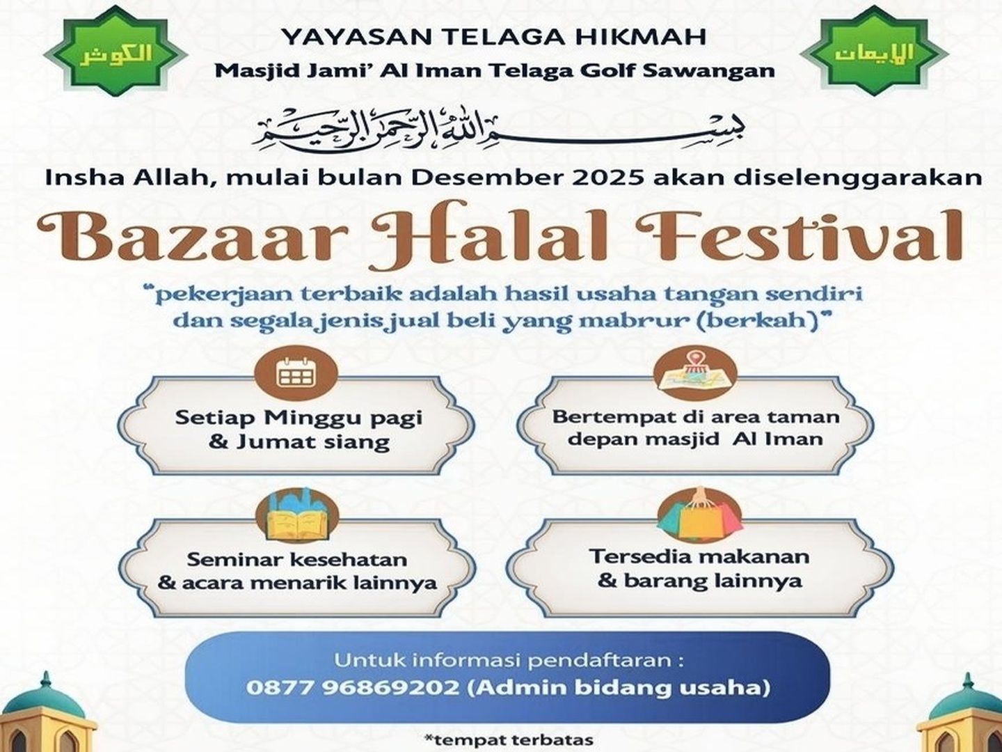 Bazar Halal Festival Al Iman