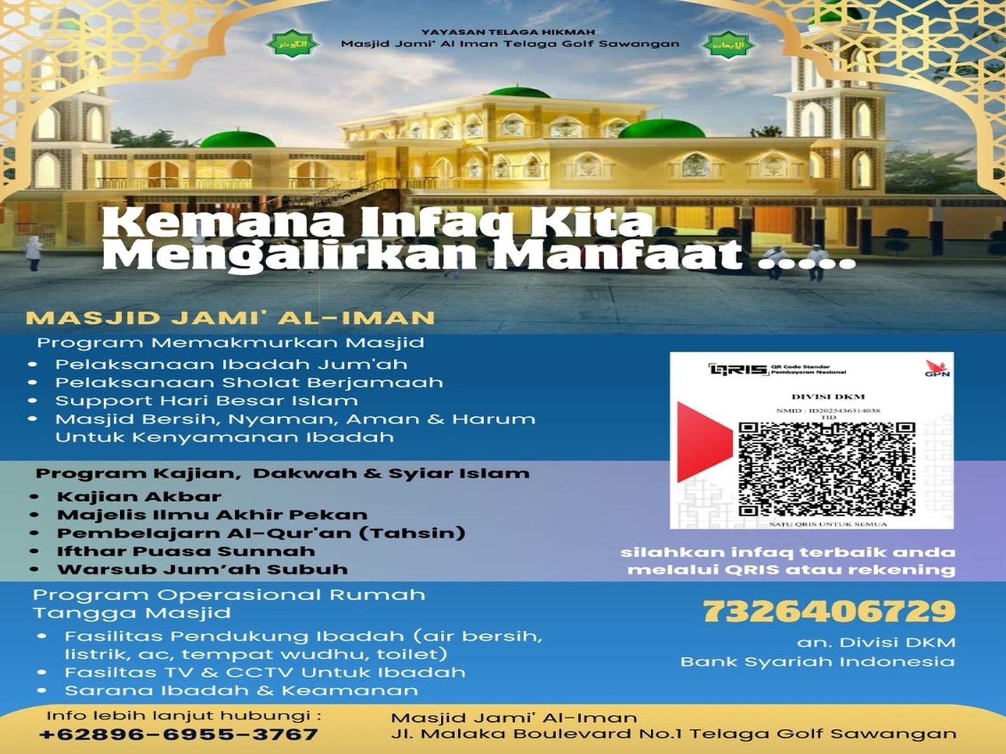 Infaq Mengalirkan Manfaat