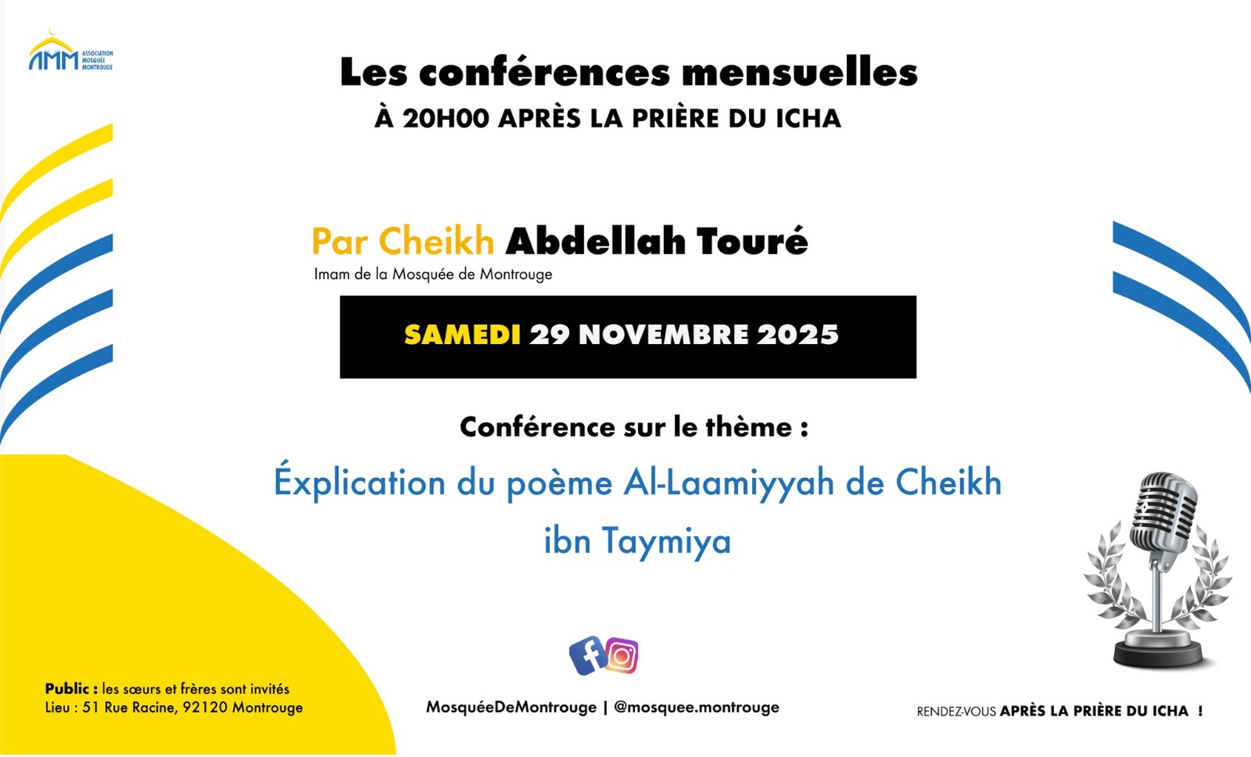 Conférence le 29 Novembre 2025