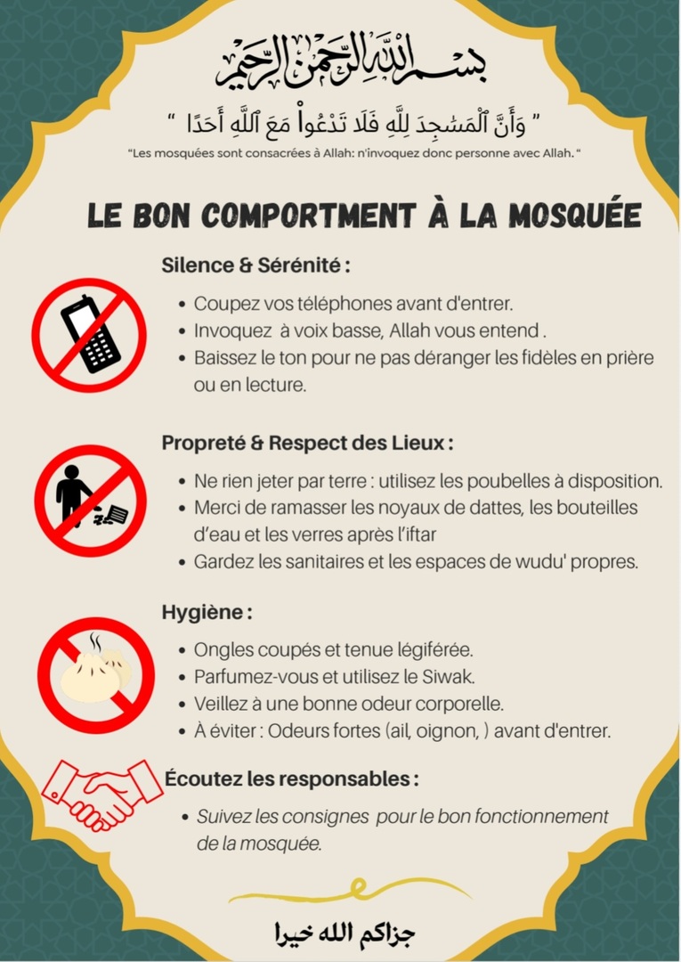 RÈGLES DE BONNES CONDUITES