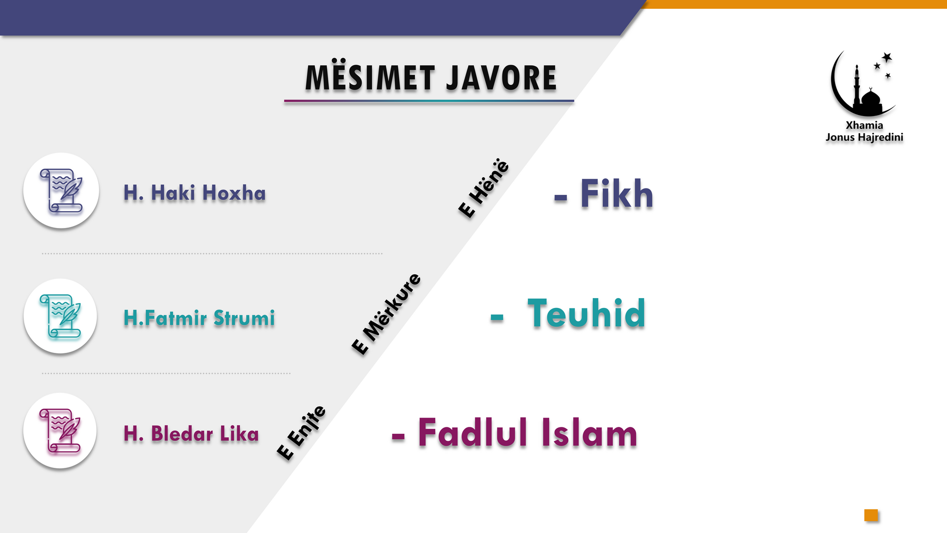 Mësimet Javore në Xhami