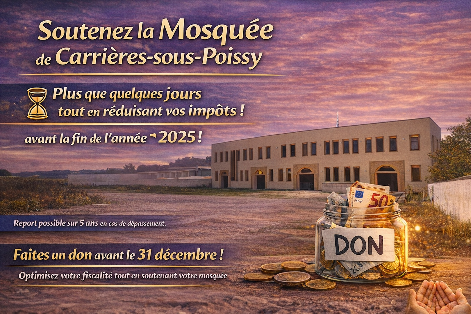 Soutenez votre Mosquée