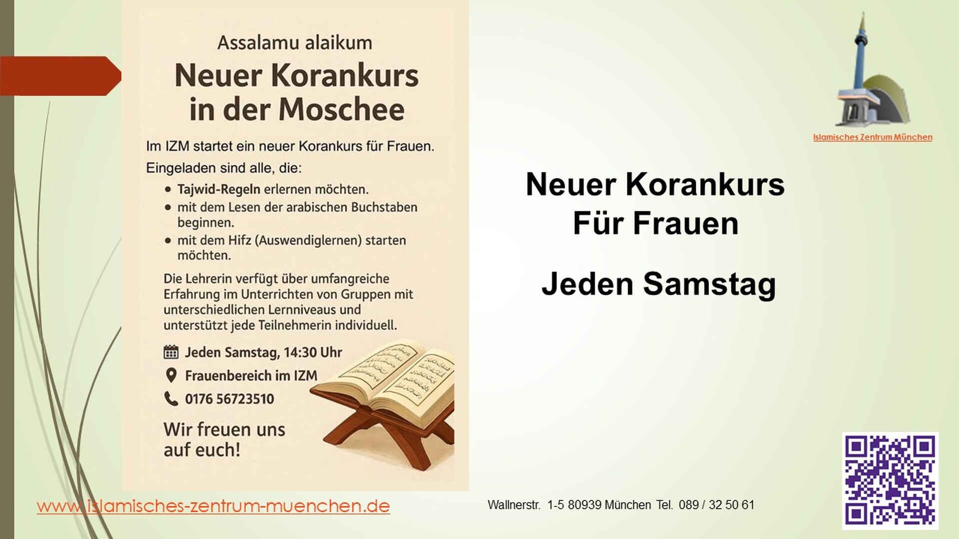 Neuer Korankurs Für Frauen