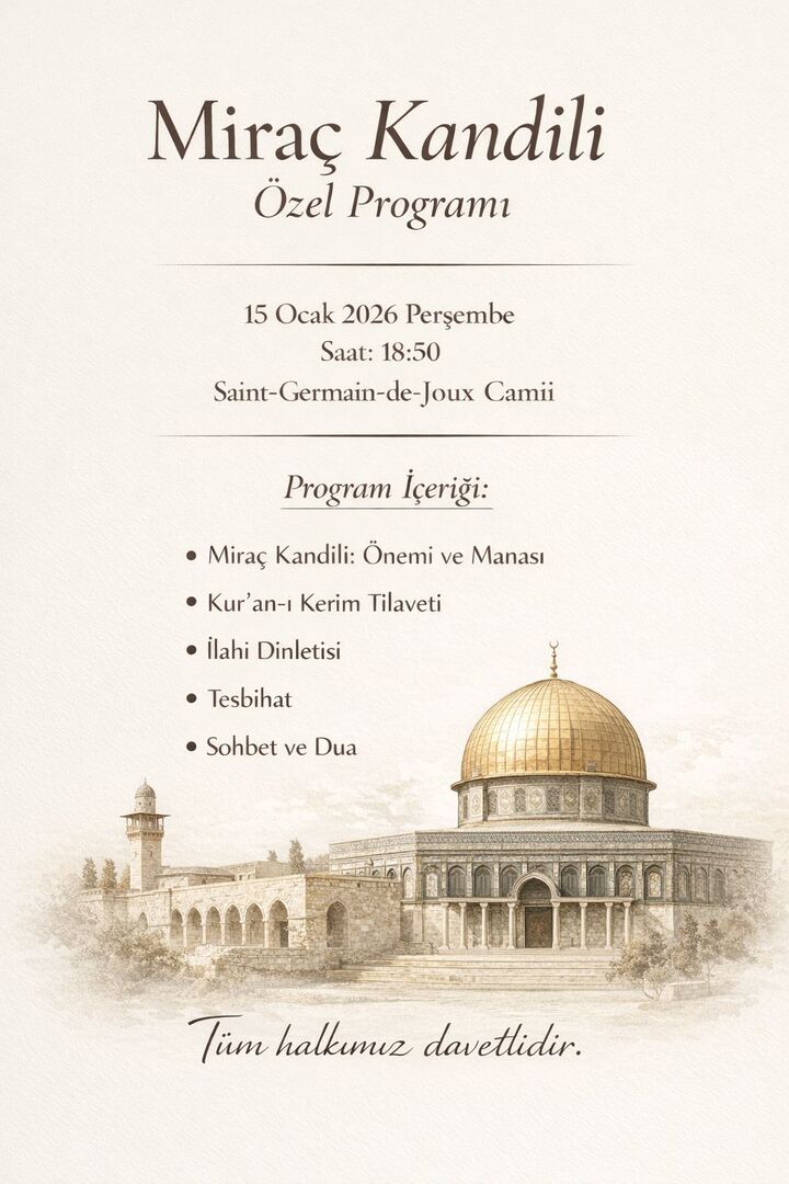 Miraç Kandili Özel Programı