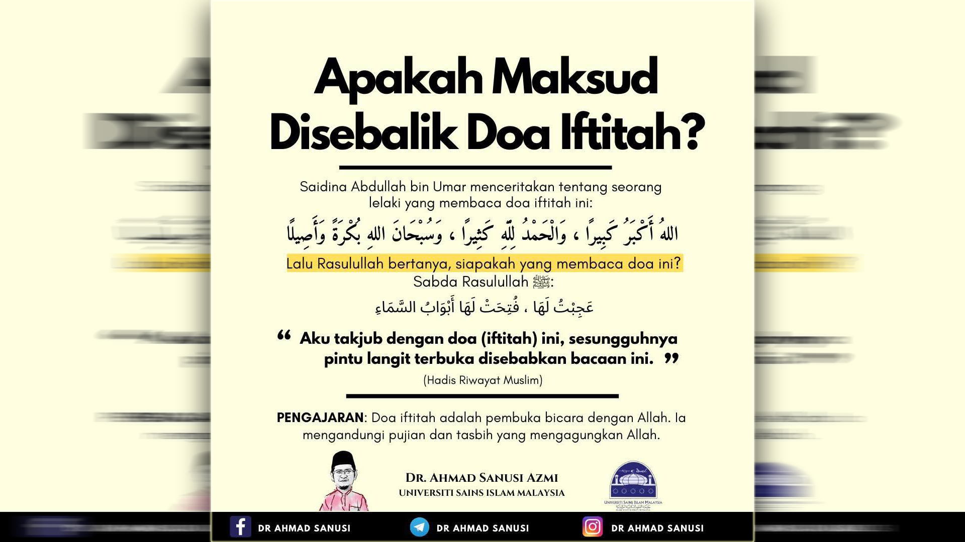 Doa Iftitah