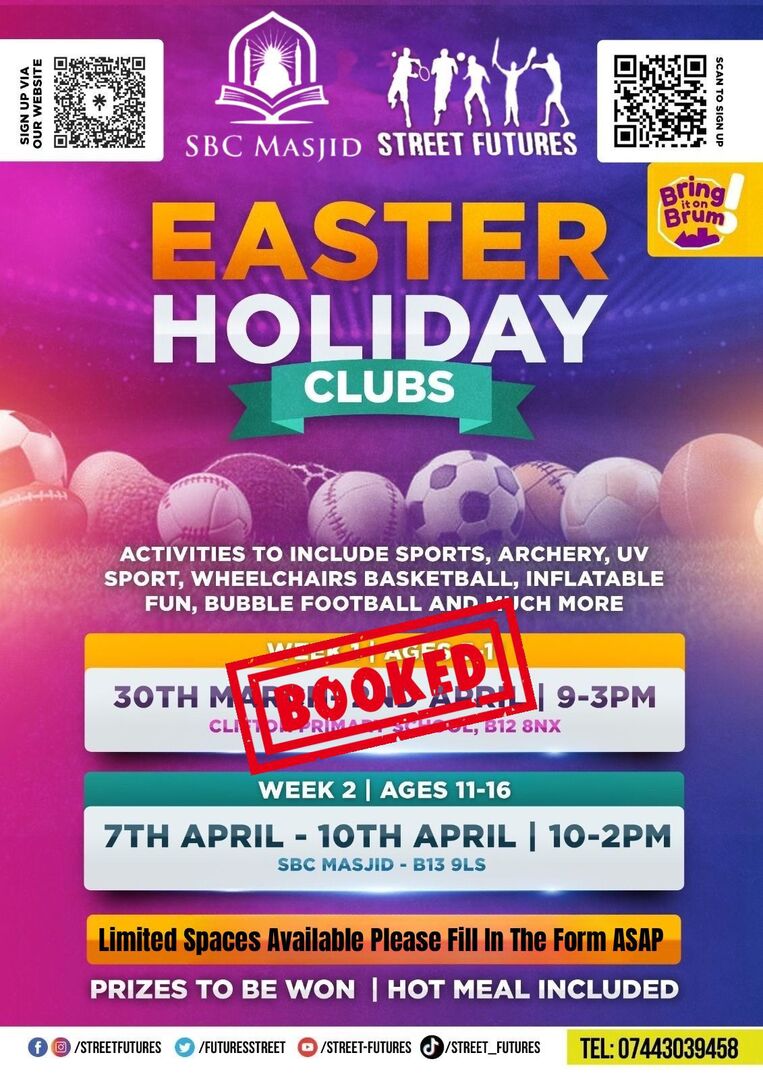EASTER HOLIDAY CLUBS