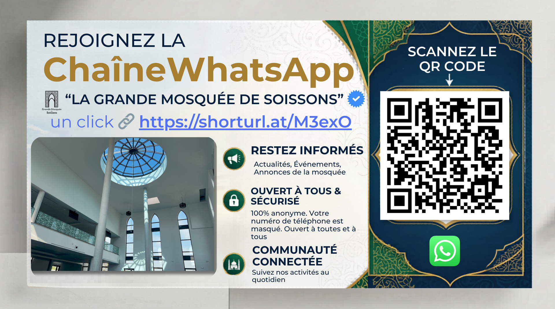 Rejoingez la chaîne WhatsApp officielle