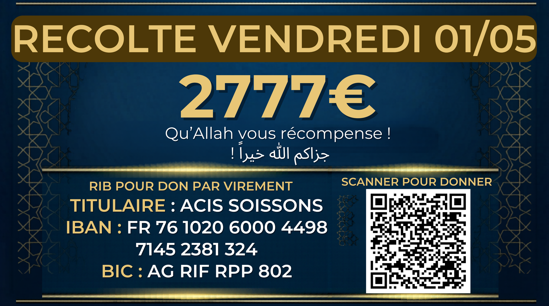 Récolte du vendredi