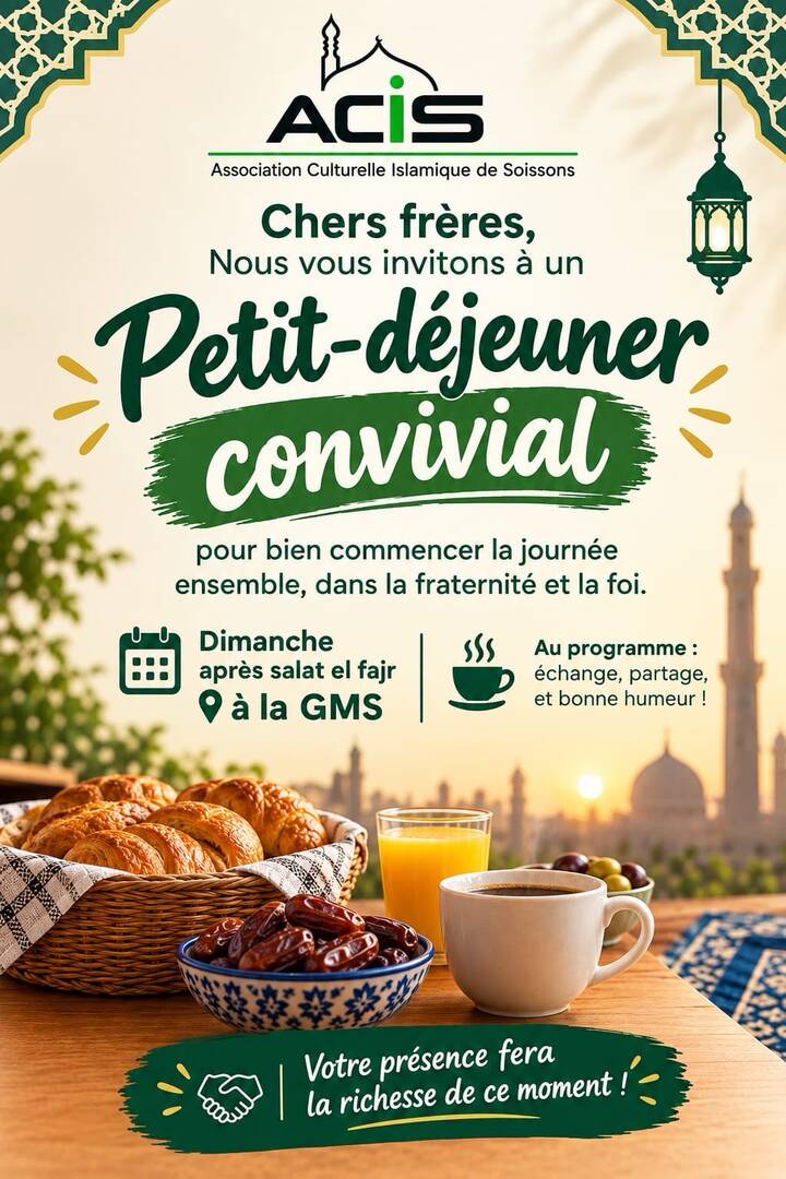Pt deuj convivial dimanche après el Fajr