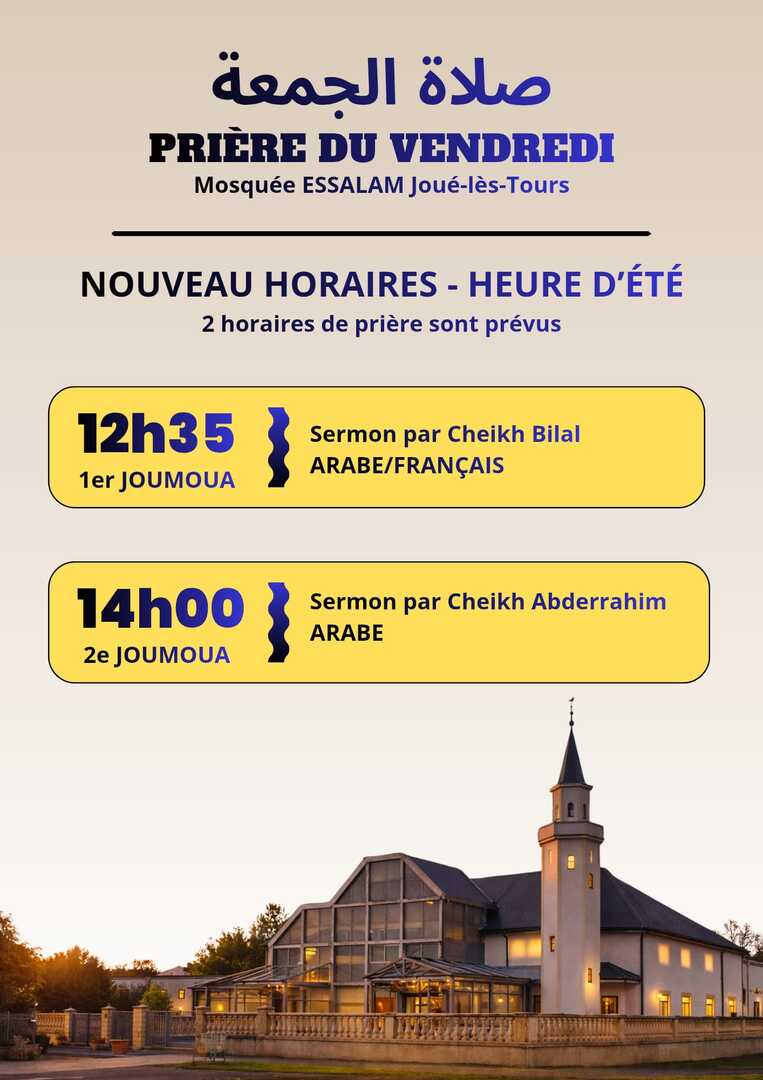 Horaires Joumouaa Été