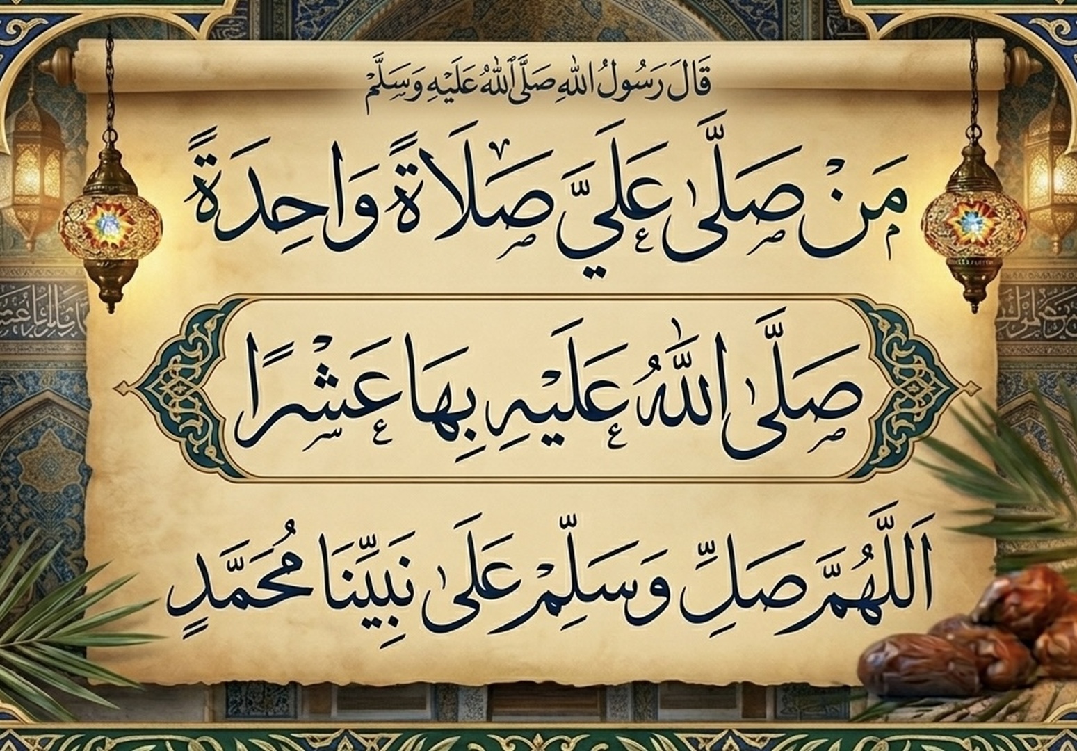 الاهم صلي على محمد