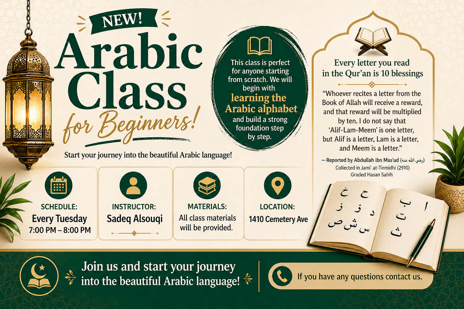 Weekly Arabic Class