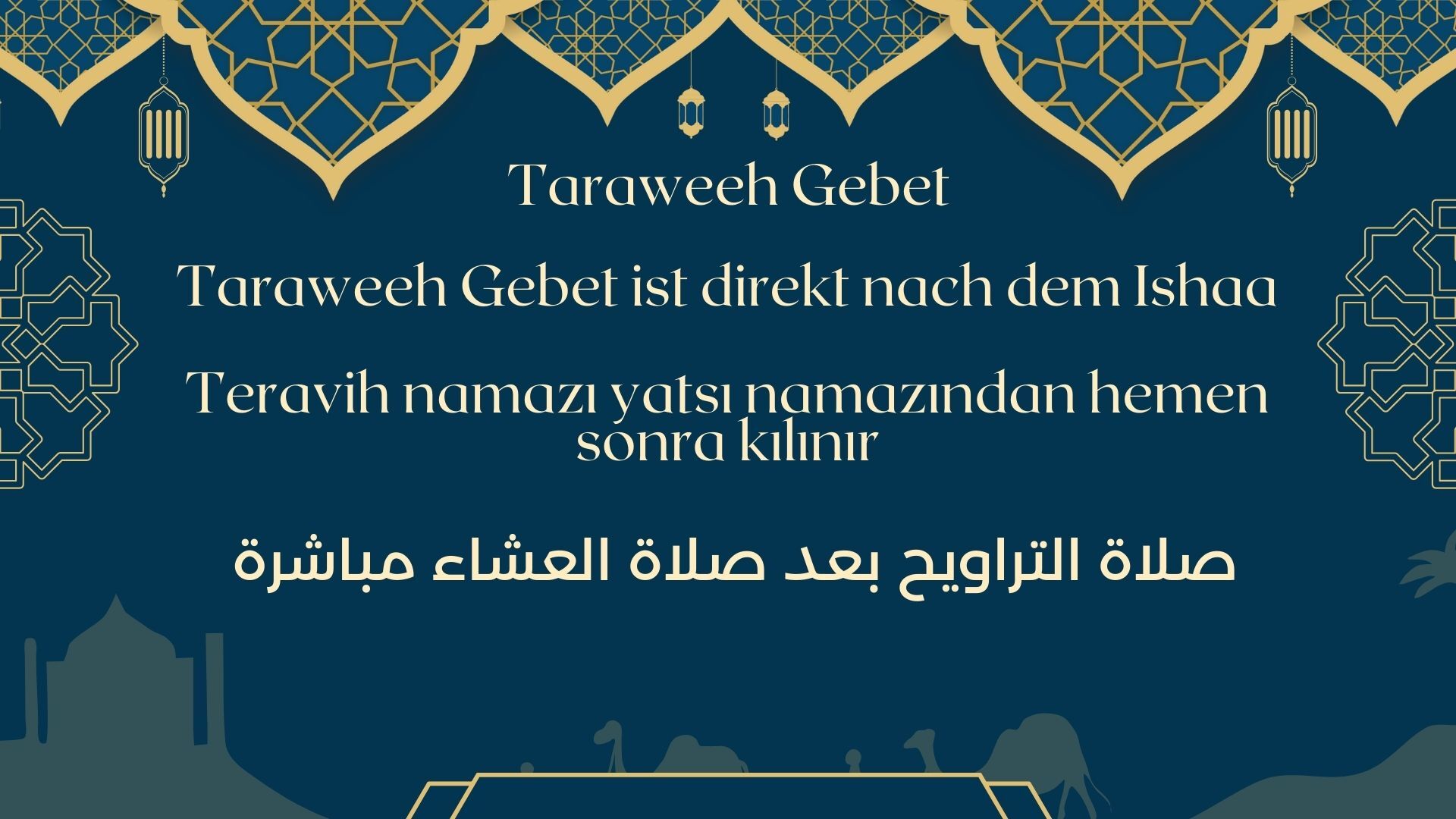 Taraweeh Gebet