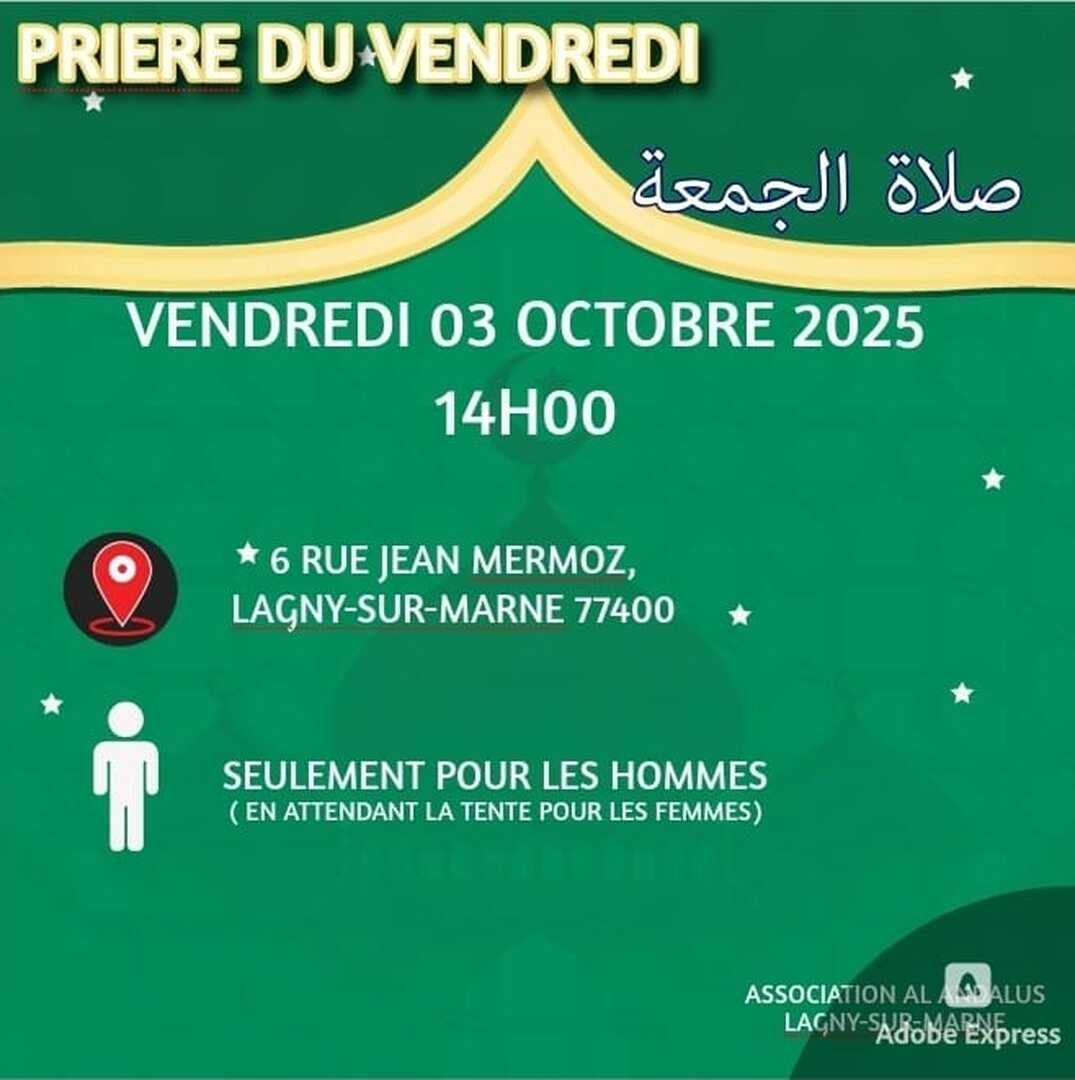 Salât Jomo3a 03 Octobre à 14H