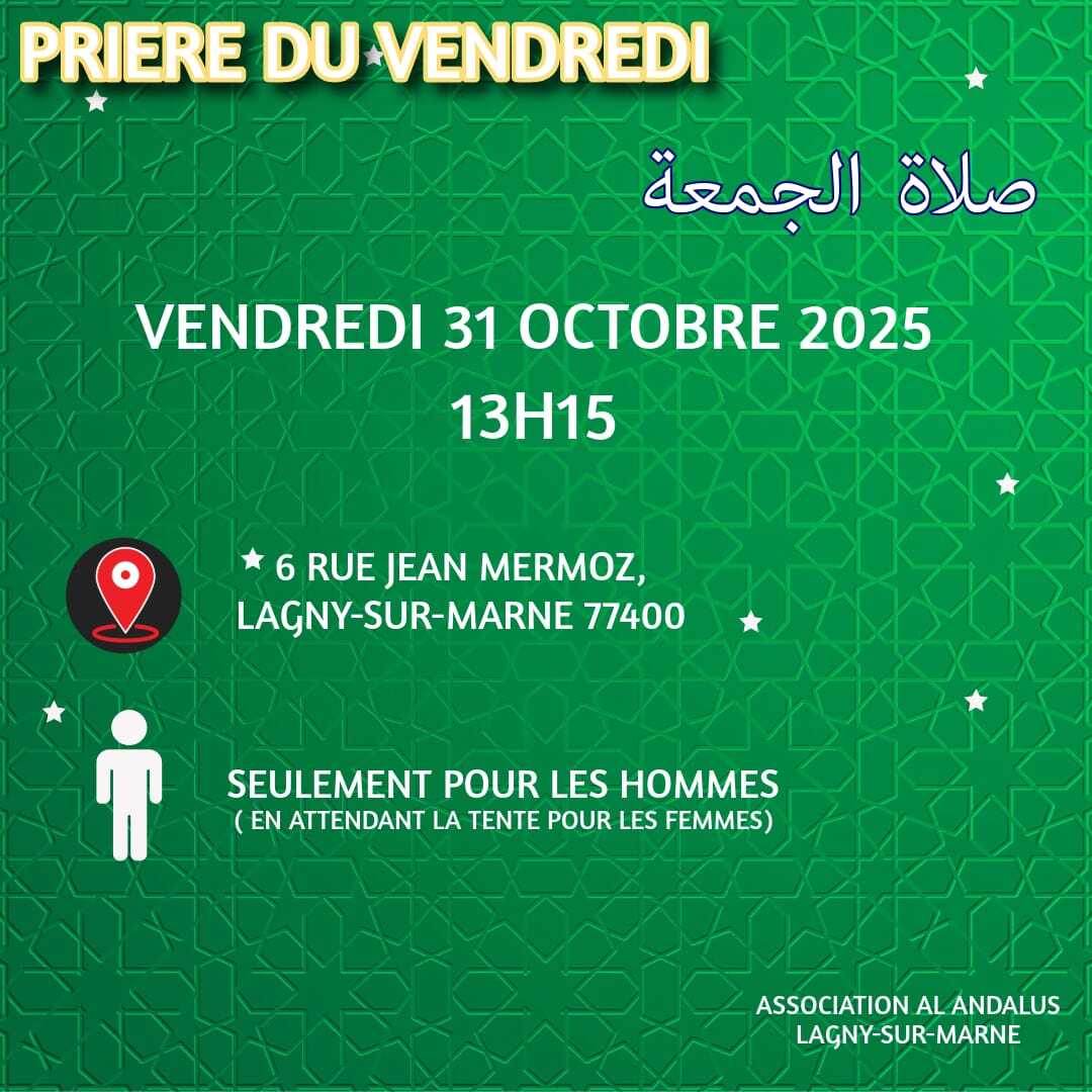 Salât Jomo3a 31 Octobre à 13h15