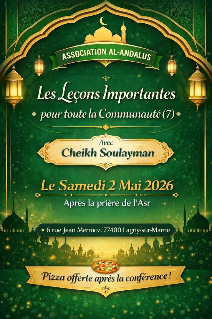 Conférence Samedi 02 Mai