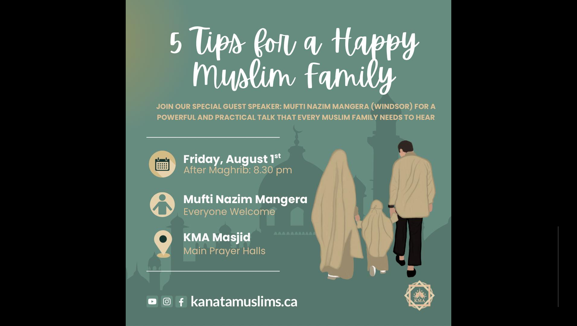 Special:5 Tips for a Happy Muslim Family