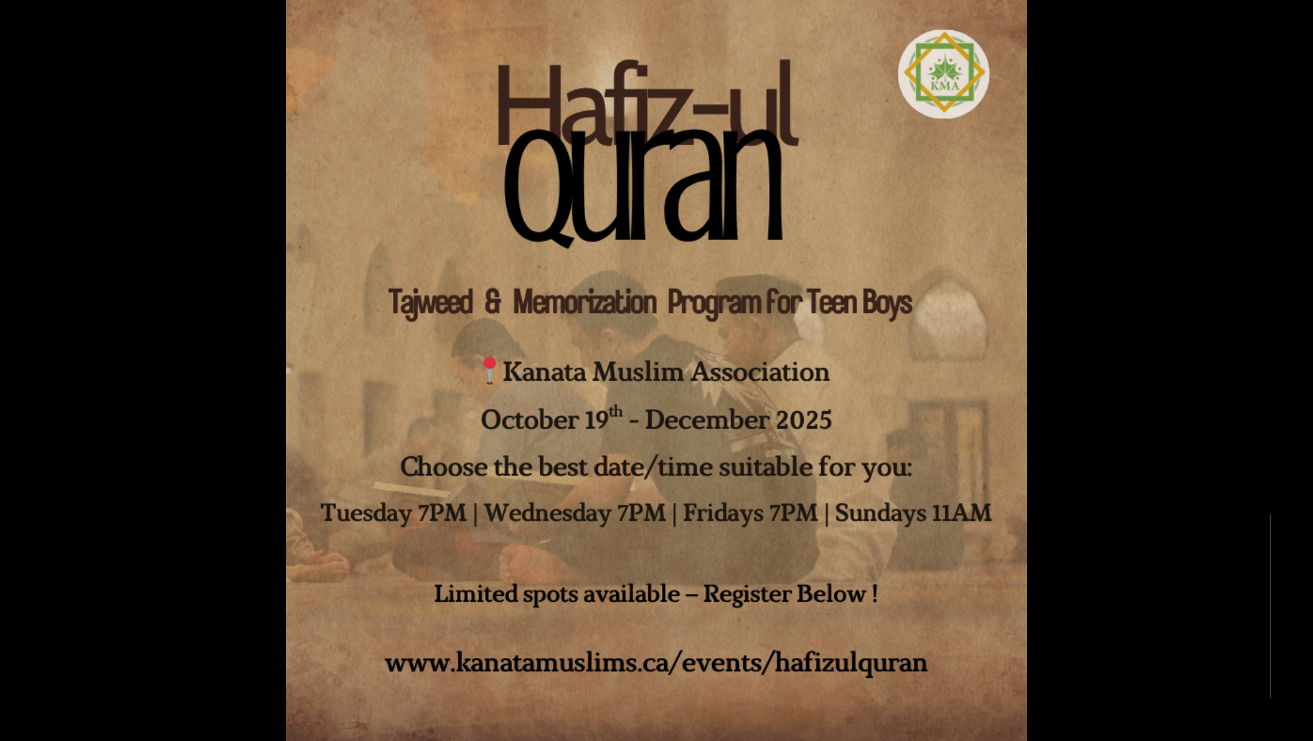 Hafiz-ul-Quran Program - Teen Boys
