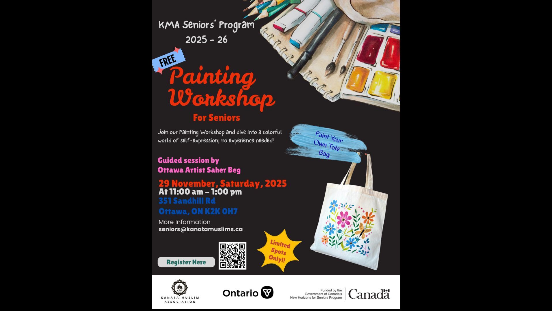 Seniors' Paint Workshop - FREE